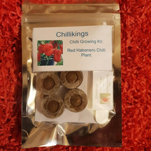 Red Habanero Chilli, Chilli Grow Kit!!! 6, Seeds!!!