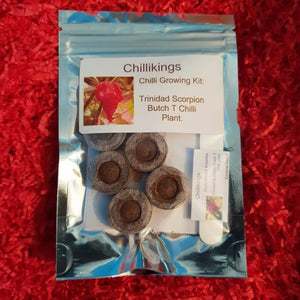 Trinidad Scorpion Butch T Red, Superhot Chilli Grow Kit!!! 6, Seeds!!!