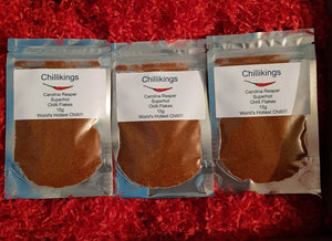 3X 15g Carolina Reaper Chilli Powders!!! Worlds Hottest Chilli!!! From Chillikings!!!