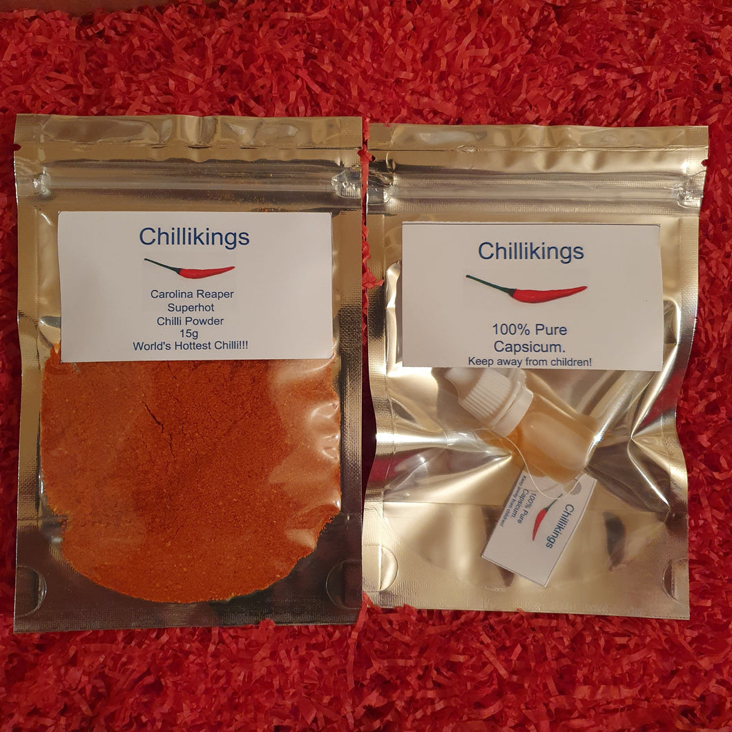 Carolina Reaper Chilli Powder + Chilli Extract, Pure Capsicum!