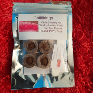 Carolina Reaper, Chilli Grow Kit! World's Hottest Chilli! 6, Seeds!